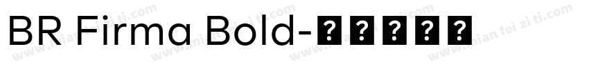 BR Firma Bold字体转换
